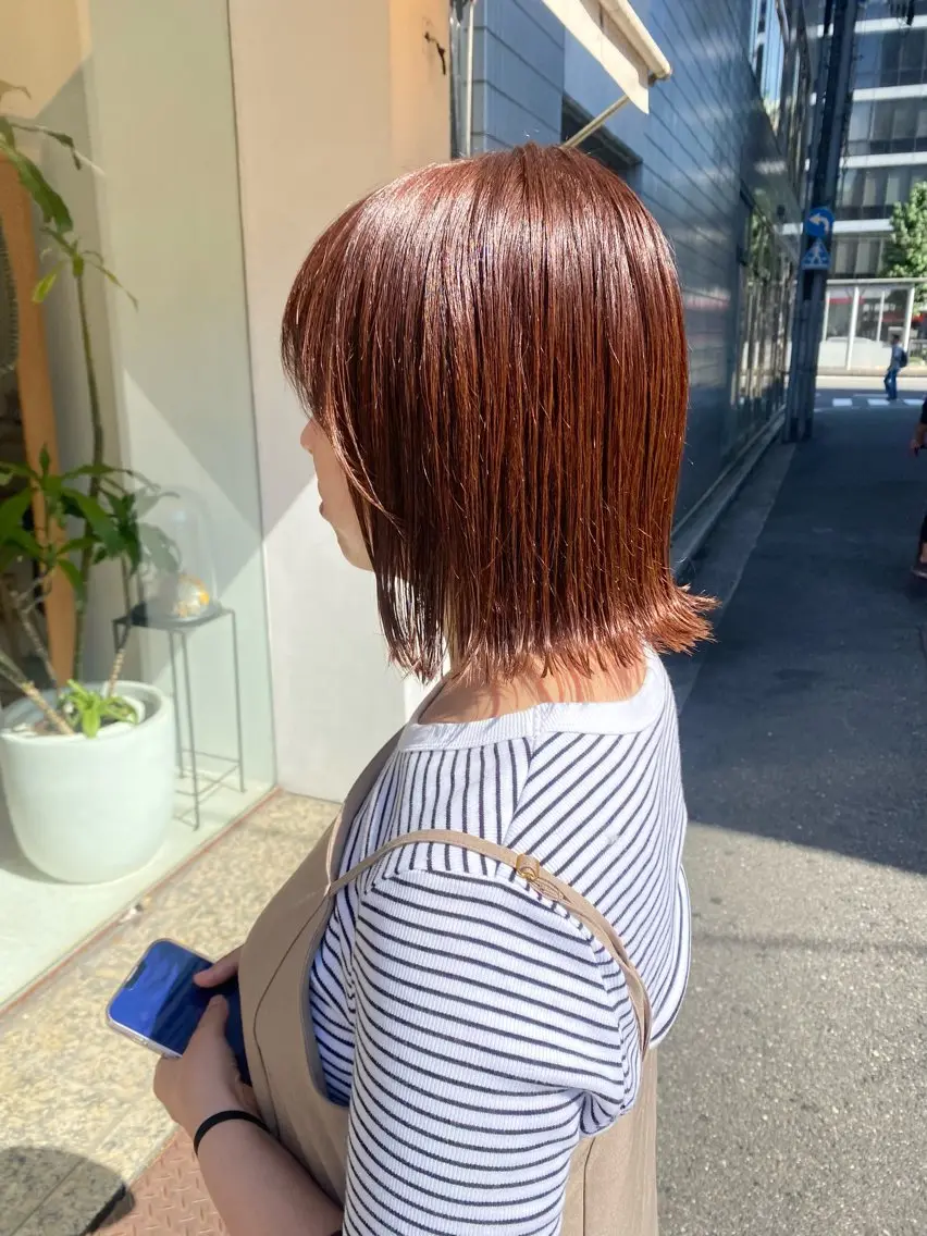 ショート カラー カット ヘアカラー 安永 涼のヘアスタイル