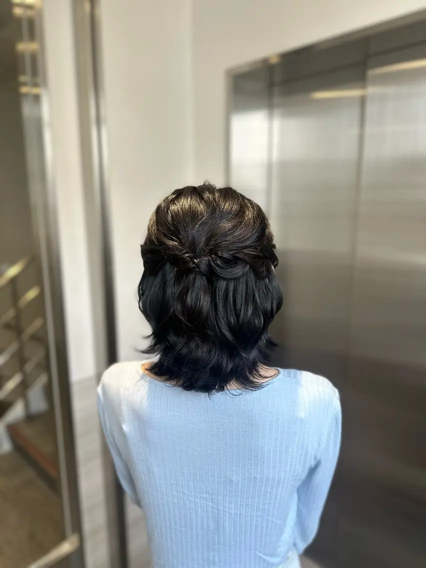 ヘアアレンジ ハーフアップ ボブ MITSUKI /Ditycaのヘアスタイル