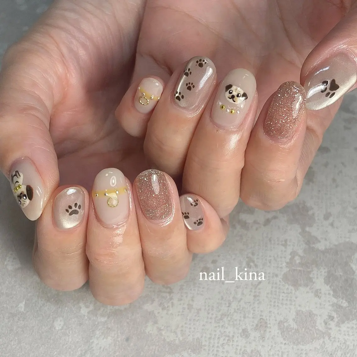 ネイル マグネットネイル nail_ kinaのネイルデザイン
