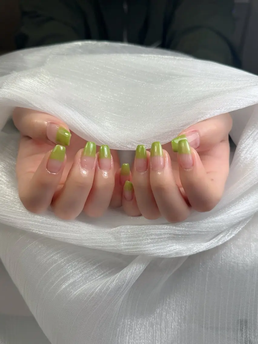 ネイル チークネイル フレンチネイル グラデーション 韓国ネイル マグネットネイル ハンドネイル Hana Nailのネイルデザイン