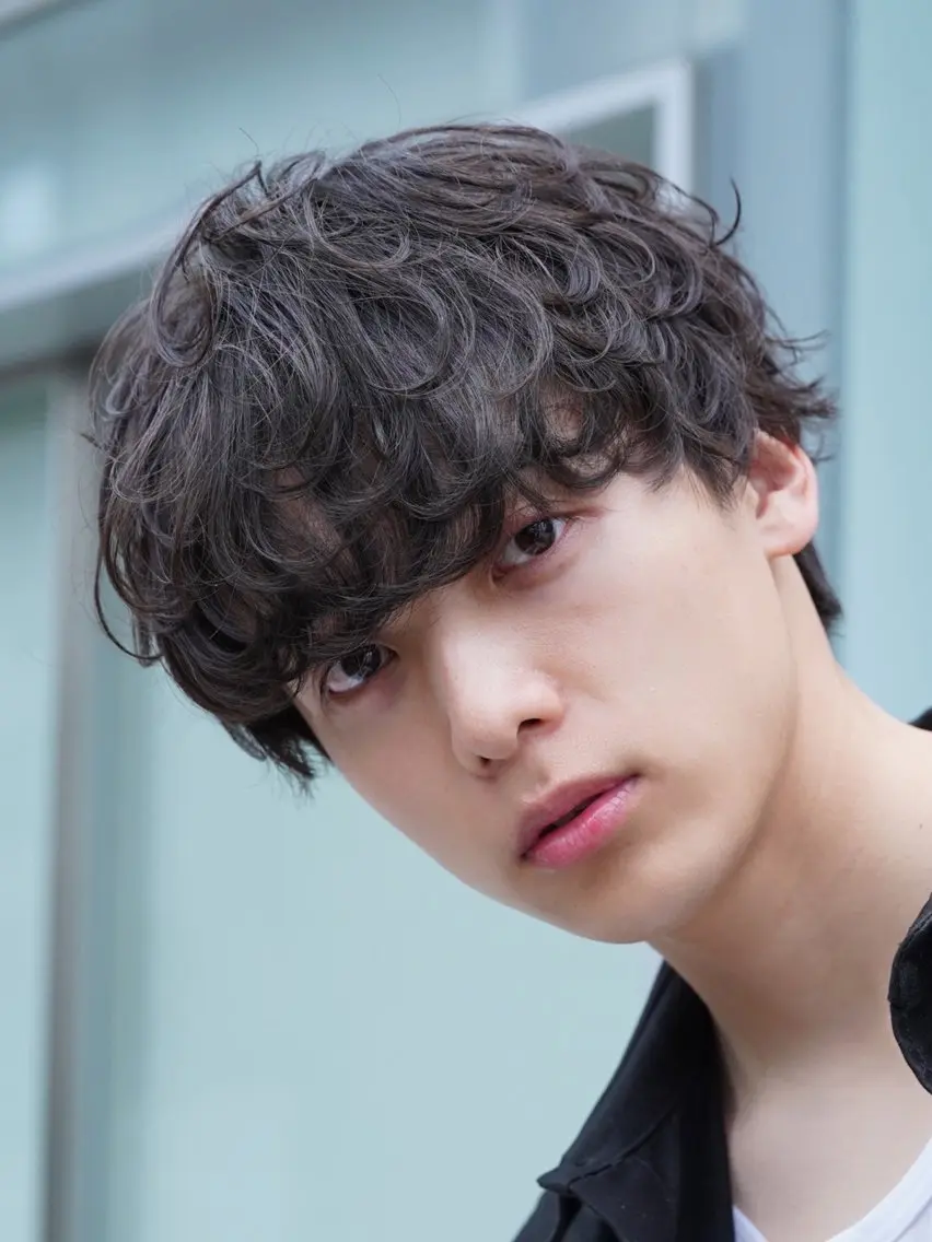 パーマ メンズ カット パーマ トリートメント fifth 丸山太誠のヘアスタイル