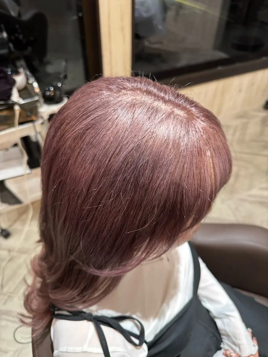 ロング カラー ベージュカラー ブリーチ ピンクカラー ピンクベージュ 🫧透明感カラー/ 高橋めぐ🫧のヘアスタイル
