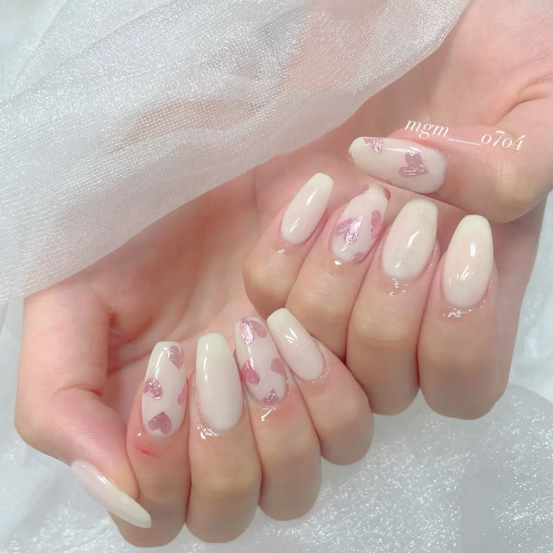 ネイル ハンドネイル ハンドケア MoON...❤︎ MeGuのネイルデザイン