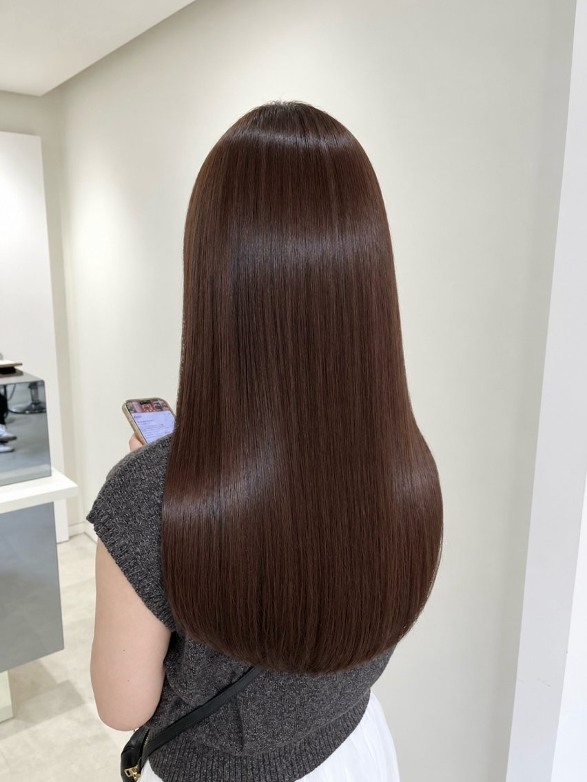 ロング カット ヘアカラー トリートメント ヘッドスパ ヘアセット Senri 艶髪/髪質改善カラーのヘアスタイル