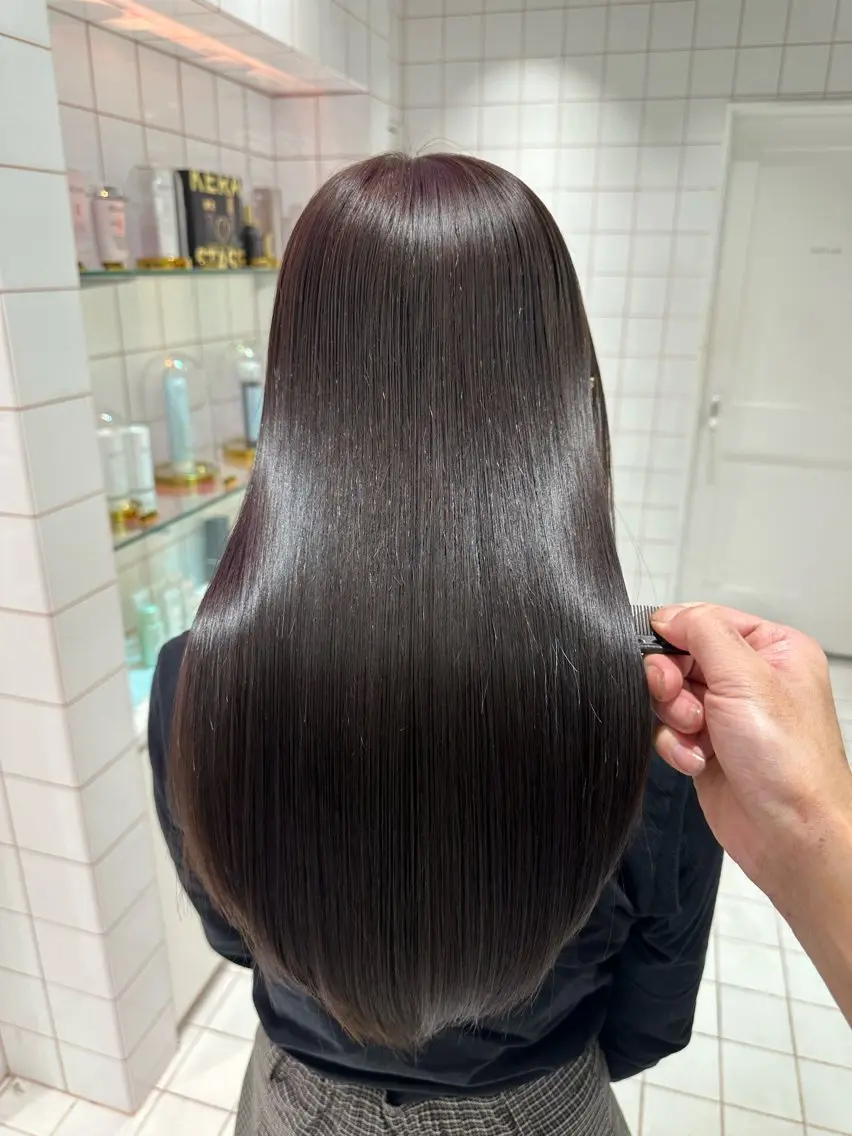 ロング カット ヘアカラー トリートメント ✨縮毛矯正✨レイヤー ホウダカズヒロのヘアスタイル