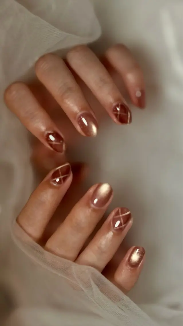 ネイル ハンドネイル NellyNail *̩̩̥ あおい🌷のネイルデザイン