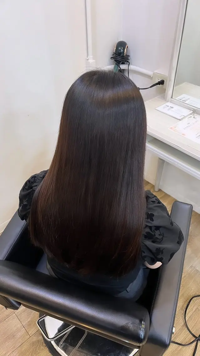 ロング パーマ 冨田 悠稀/ 髪質改善縮毛&カラーのヘアスタイル