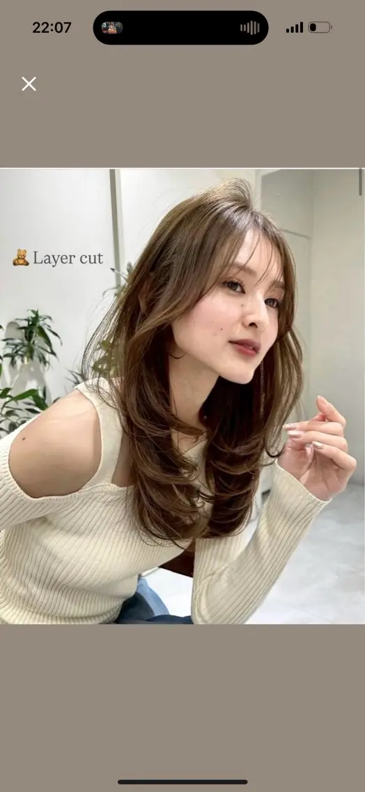 セミロング 🎀 レイヤーカット カラー / 錦糸町のヘアスタイル