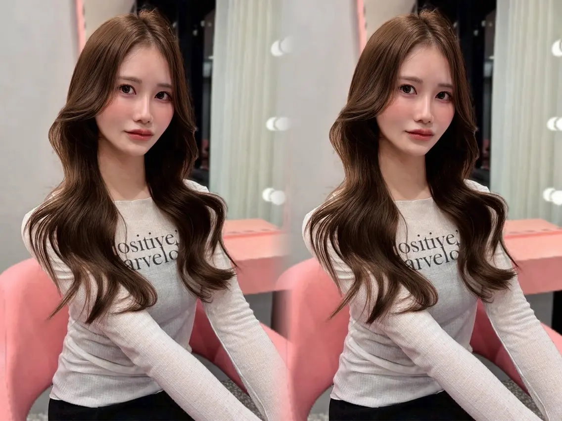 セミロング カット ヘアカラー 木串 楽人のヘアスタイル