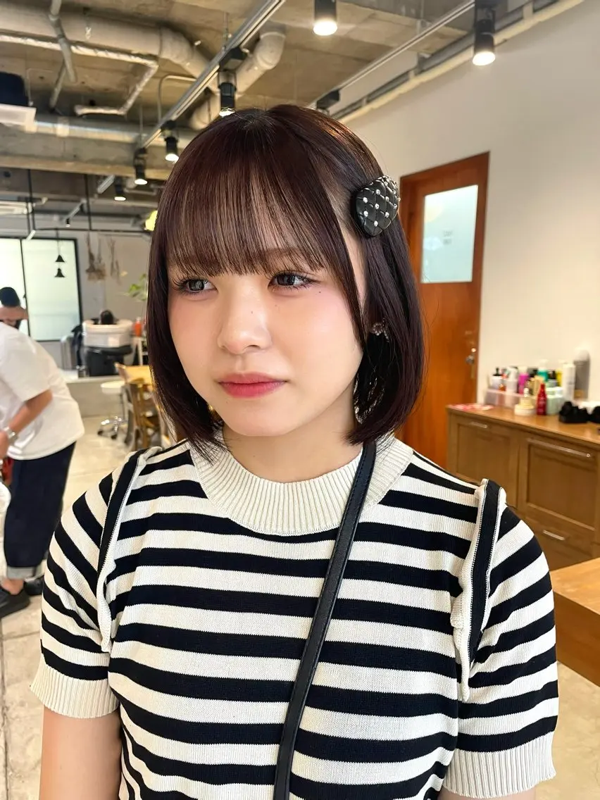ショート カラー ブラウンカラー ピンクカラー ユウナ🎀レイヤー/ 暖色カラーのヘアスタイル