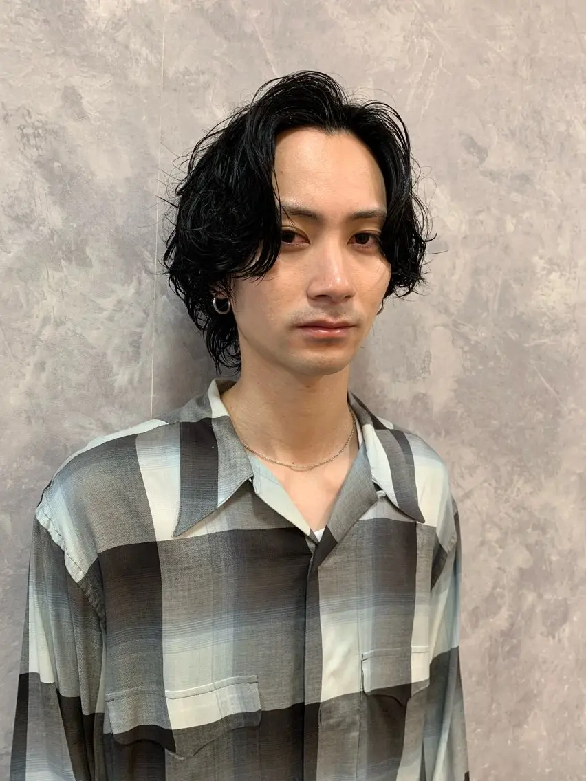 パーマ メンズ カット パーマ 佐藤大翔🌐縮毛矯正 🌐メンズパーマのヘアスタイル