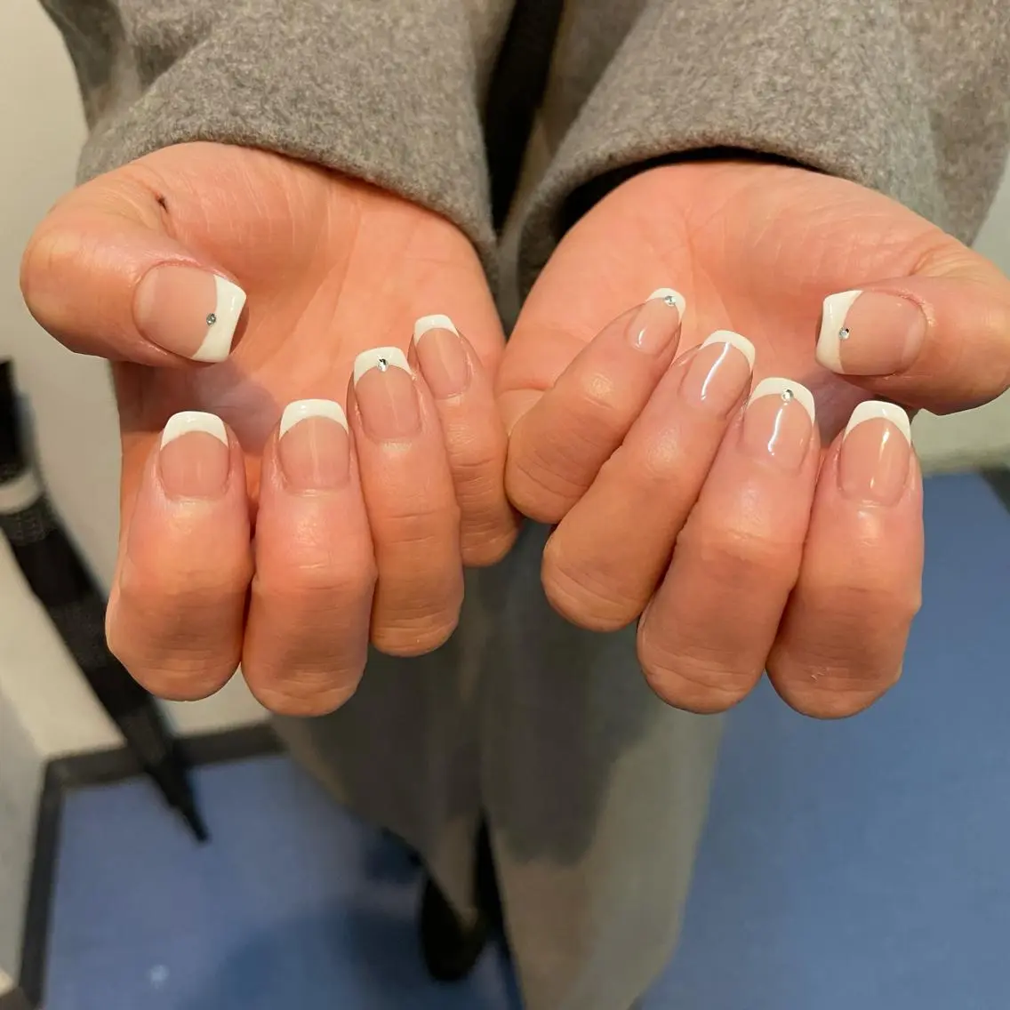 ネイル フレンチネイル ピンク ハンドネイル MIUNail YUMIのネイルデザイン