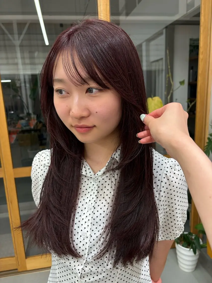 ロング カラー カット ヘアカラー 【HI / YA】 ｓｕｚｕのヘアスタイル