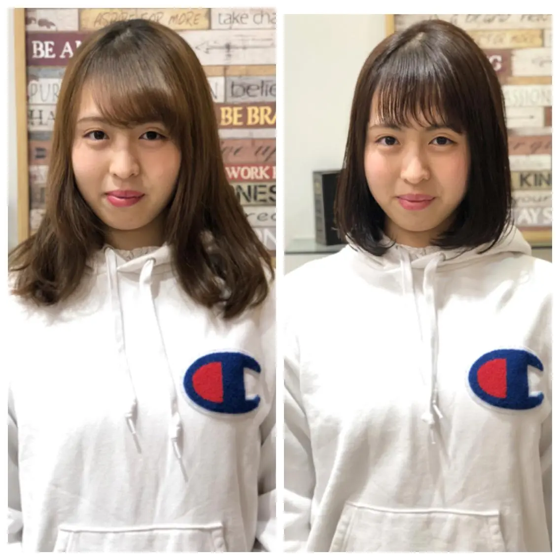 ショート カラー ボブ 小顔カット ディレクター ノナカのヘアスタイル