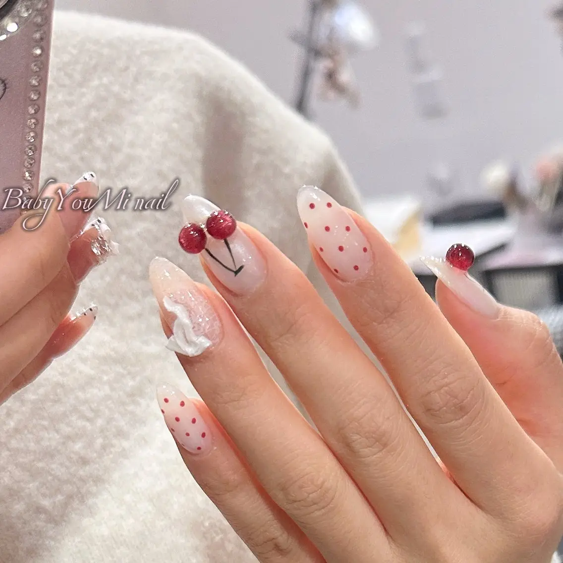 ネイル オーロラネイル 成人式 フットネイル フレンチネイル ジェルネイル ハンドネイル BabyYouMi nailのネイルデザイン