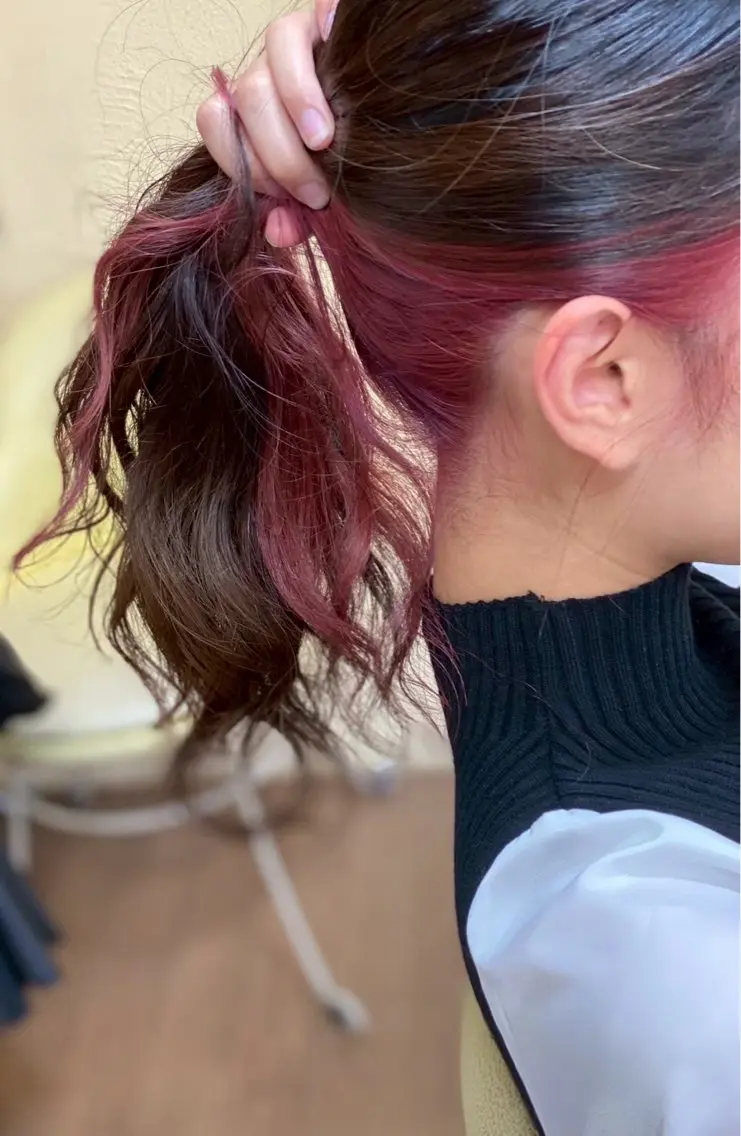 ミディアム カラー カット ヘアカラー トリートメント ANSA  hair かいりのヘアスタイル