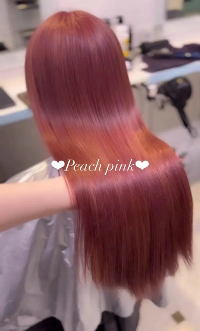 ロング ヘアカラー ヘアセット 🎀愛されピンク ラベンダー💜ゆいのヘアスタイル