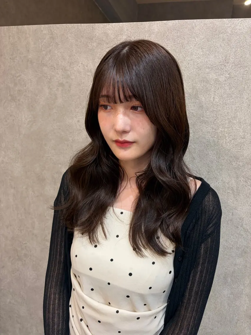 セミロング カラー カット ヘアカラー トリートメント 🎀透明感カラー /ハイトーン🎀のヘアスタイル