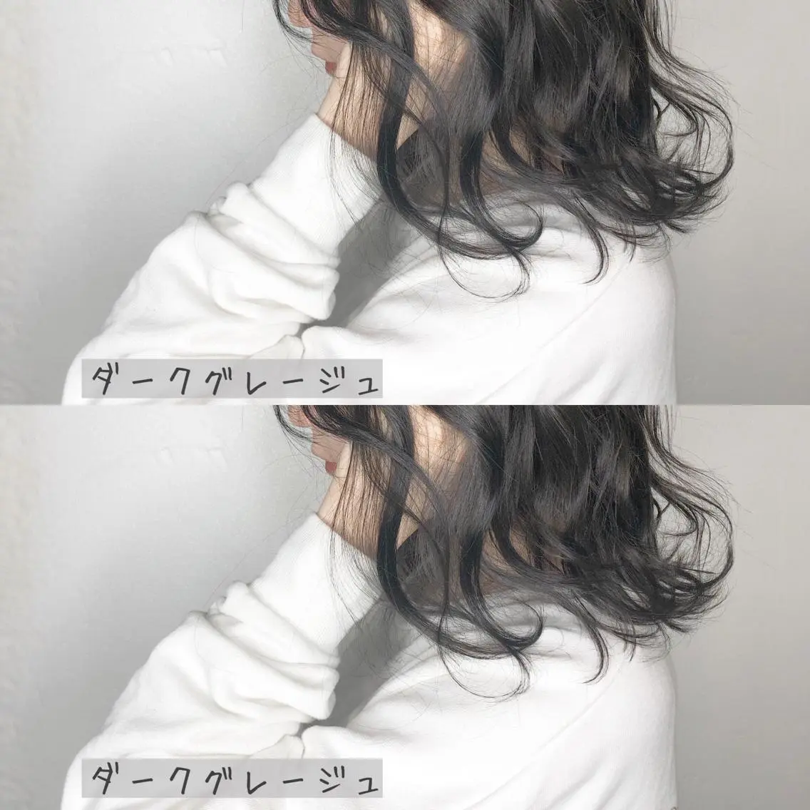 ロング カラー ダークグレー ダークグレージュ グレージュ あさだ しゅうたろうのヘアスタイル
