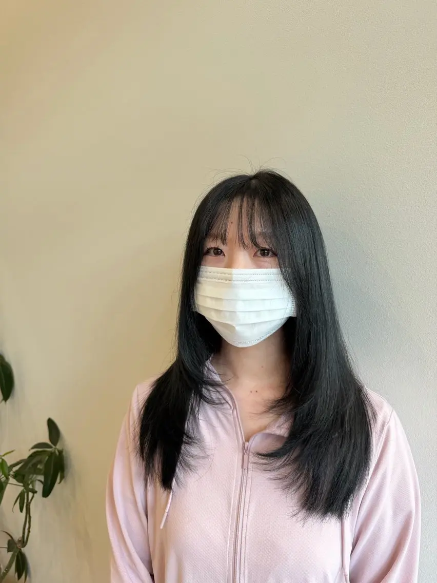 ロング 綾香/暗髪 /透明感カラー💜のヘアスタイル
