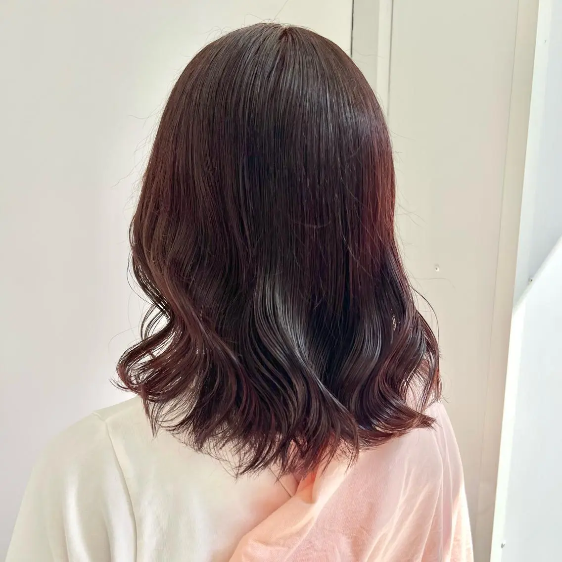 ミディアム カラー ブラウンカラー レッドカラー 卒業式お呼ばれ🕊️ ヘアセット✴︎ミキのヘアスタイル