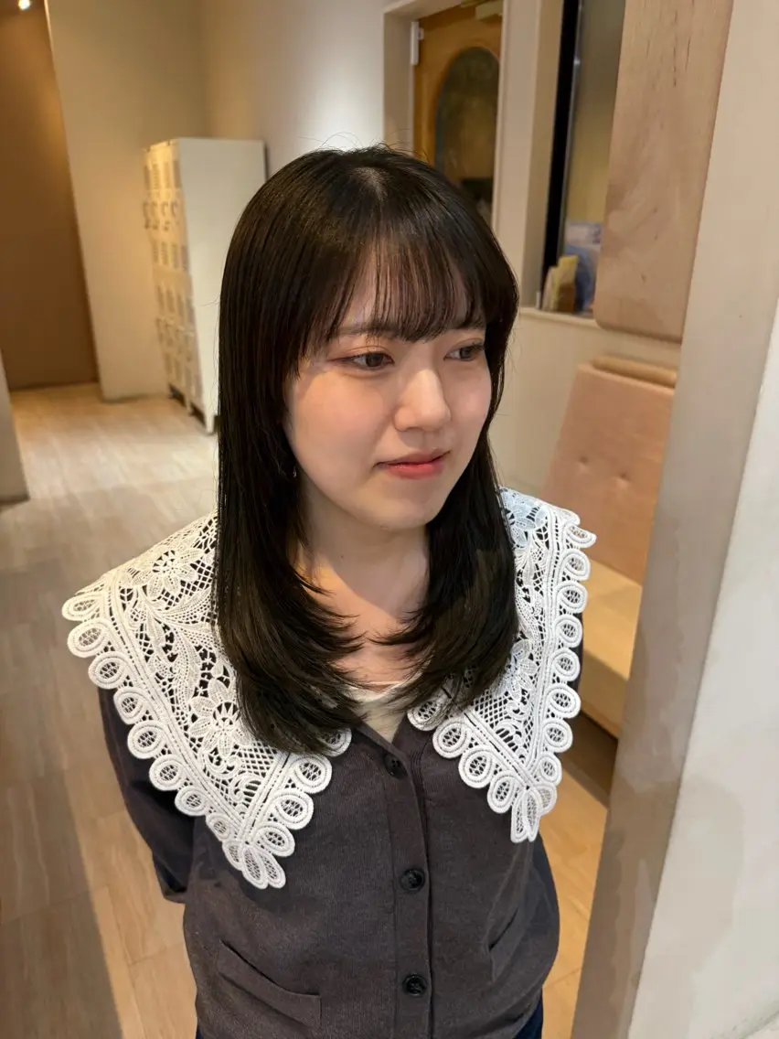 セミロング ramphy 柴原 夢奈のヘアスタイル
