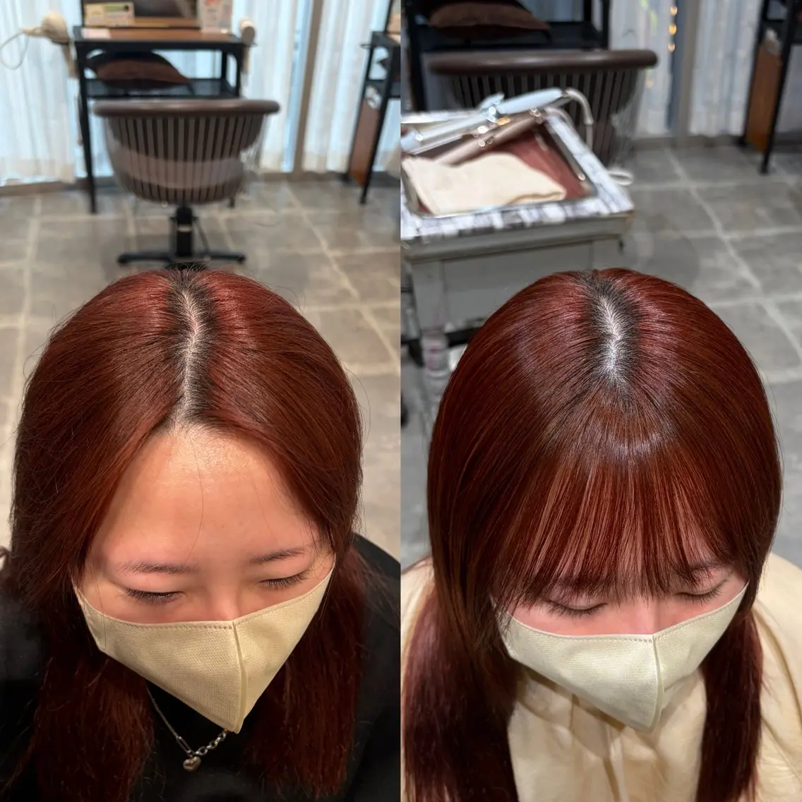 ロング パーマ 縮毛矯正 【髪質改善】 山本歩夢のヘアスタイル