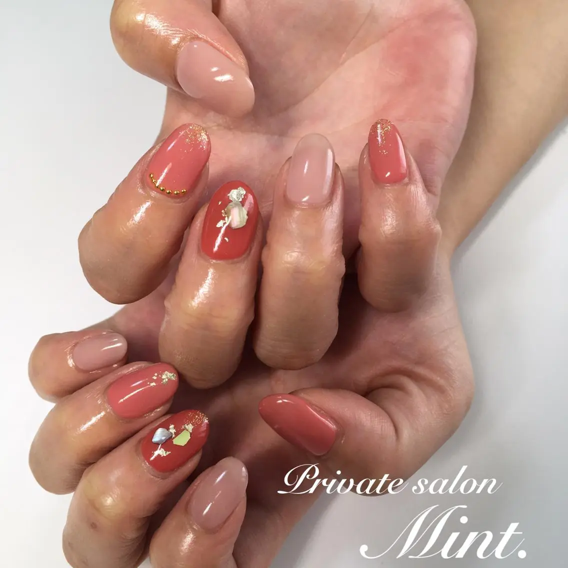 ショート ネイル ジェルネイル ハンドネイル Mint. nailのネイルデザイン