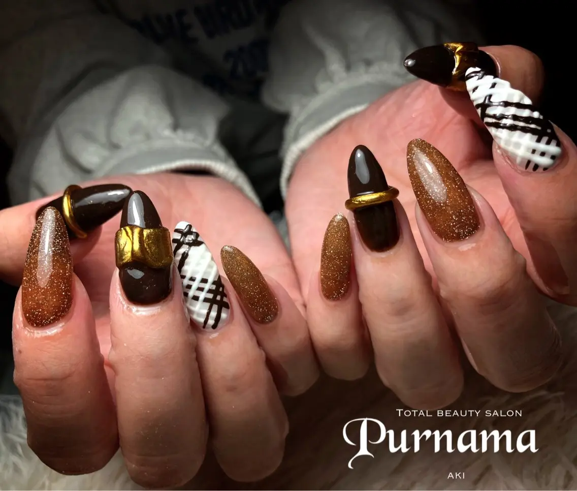 ネイル ハンドネイル Purnama あきのネイルデザイン