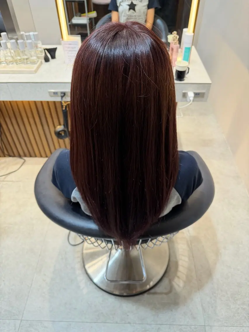 カラー ヘアカラー トリートメント 鈴木 智遥のヘアスタイル