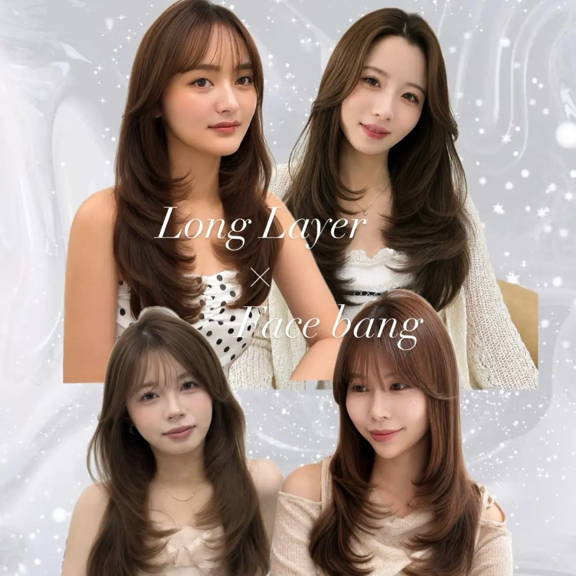 ロング カット ヘアカラー トリートメント 韓国ヘア🤍🇰🇷 🫶🏻吉満のヘアスタイル