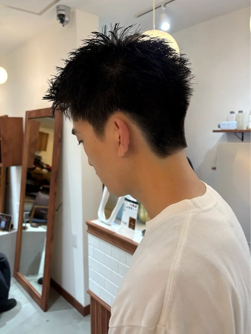 ショート ヘアアレンジ メンズ スパイキーショート ショートヘア カット 垢抜けメンズカット/ 毛流れパーマ/ユウトのヘアスタイル