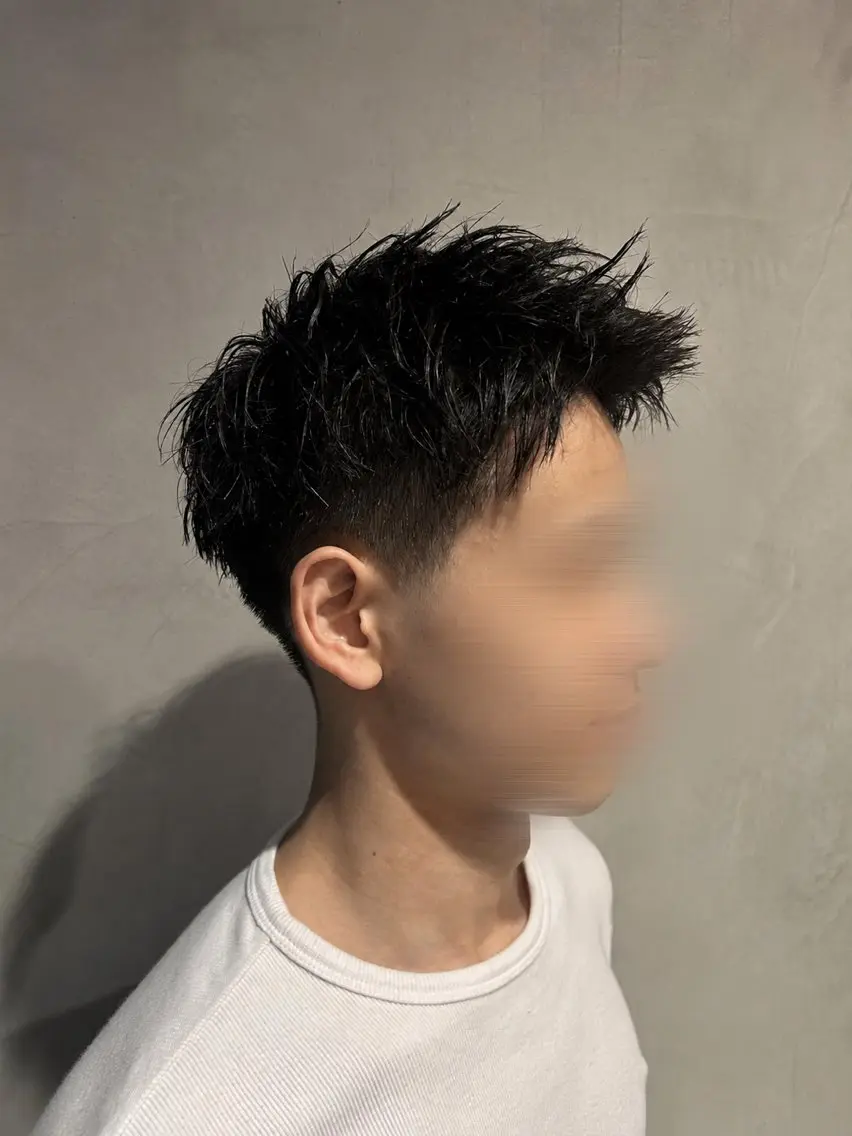 メンズ 学生（メンズ向け） スパイキーショート 川野 颯空のヘアスタイル