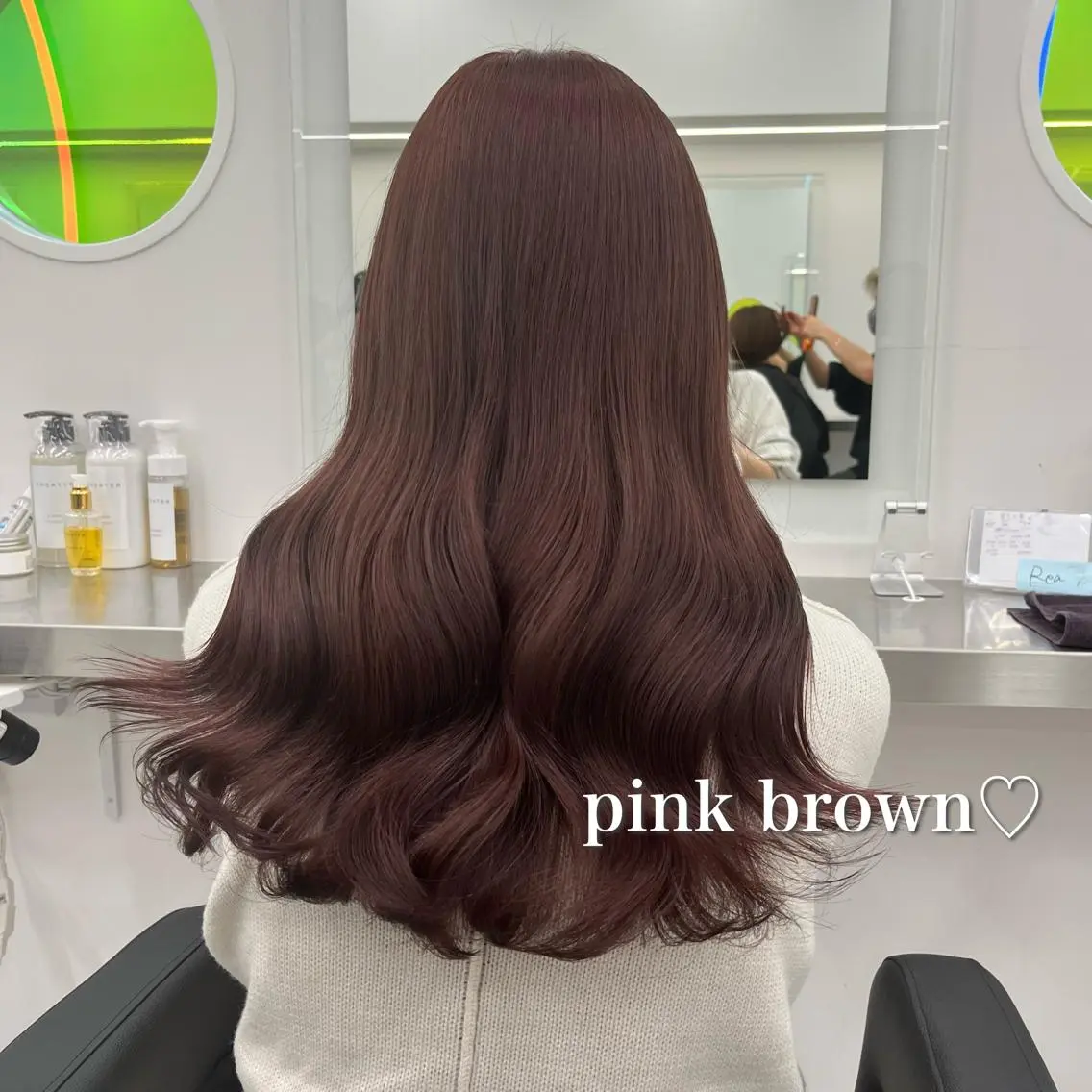ロング ヘアカラー トリートメント 🍒韓国暖色ヘア NO.1🍒🪽のヘアスタイル