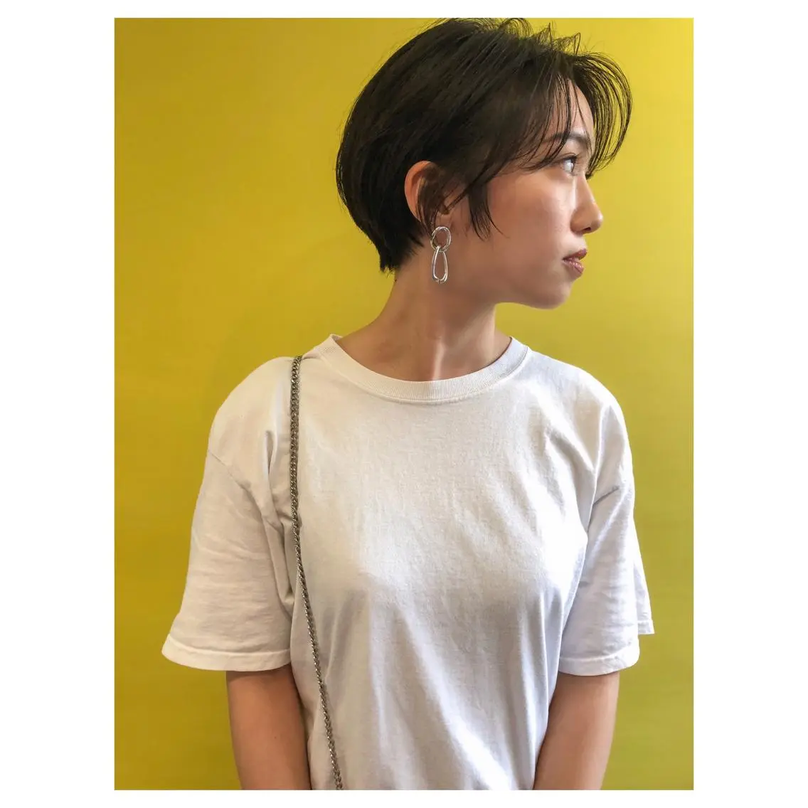ショート カット ヘアカラー トリートメント nessヤマサキ リュウタのヘアスタイル