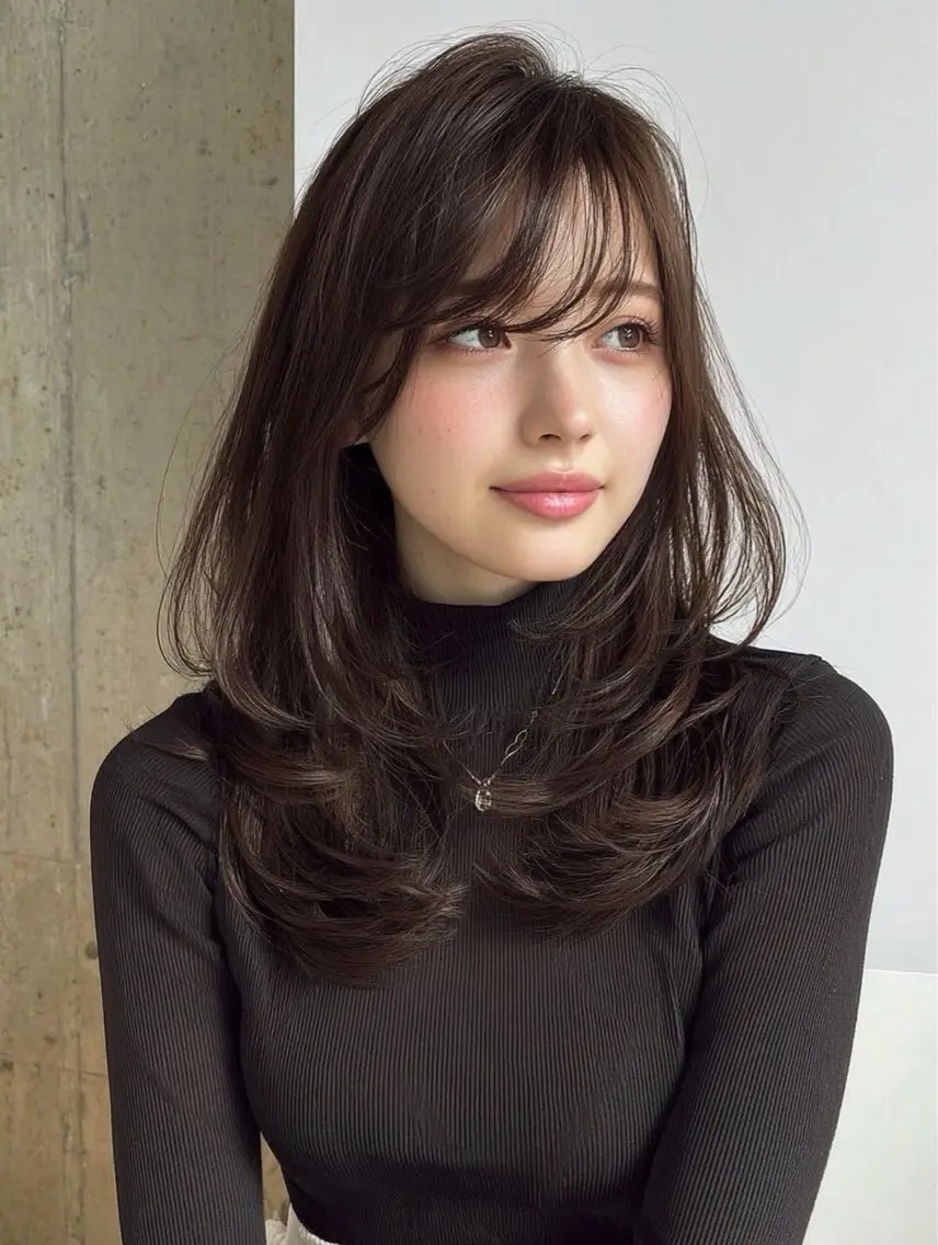 セミロング レイヤーカット ✨レイヤーカット✨ 川西詩乃のヘアスタイル