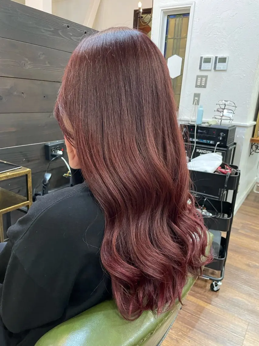 ロング カット ヘアカラー トリートメント 下林 雅明のヘアスタイル