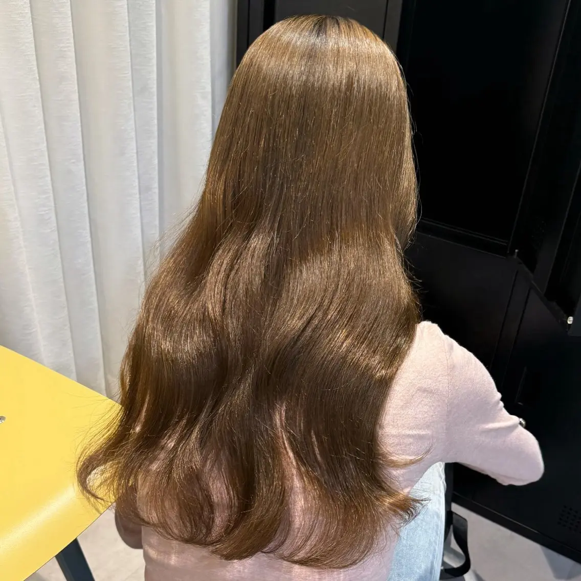 ロング カラー オリーブカラー ayaka♡ 柔らかカラーのヘアスタイル