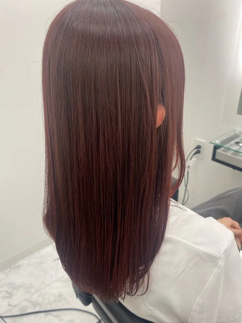 セミロング カット ヘアカラー トリートメント 髪質改善サロン🫧 セキチサトのヘアスタイル