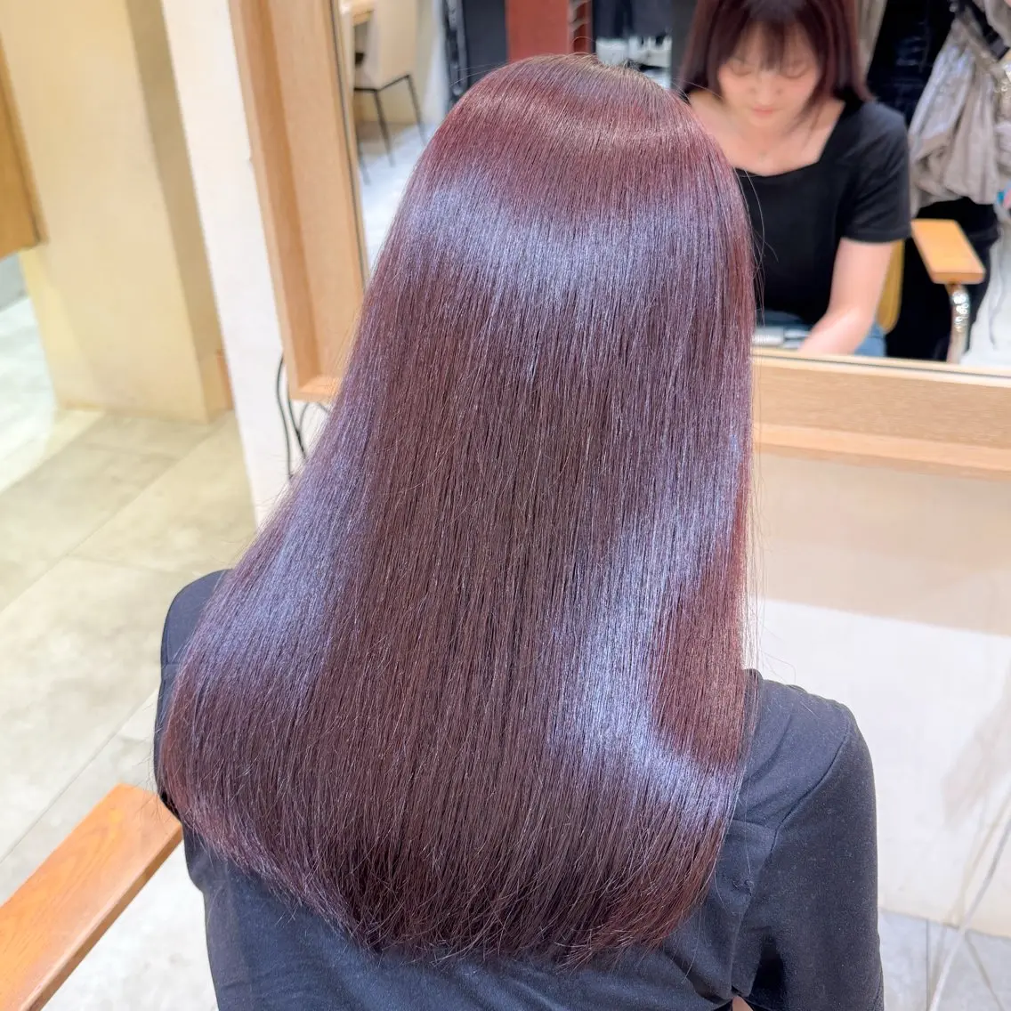 ロング ヘアカラー トリートメント ✨️うる艶カラー 🫧吉松佳穂🫧のヘアスタイル