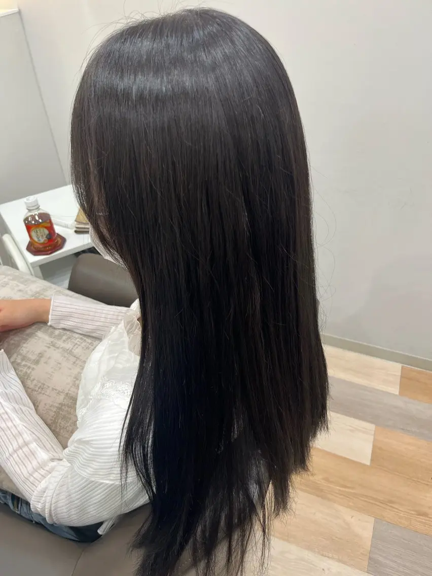 カラー ブラウンカラー ダークブラウン カラー、カットモデル 募集/吉田碧月のヘアスタイル