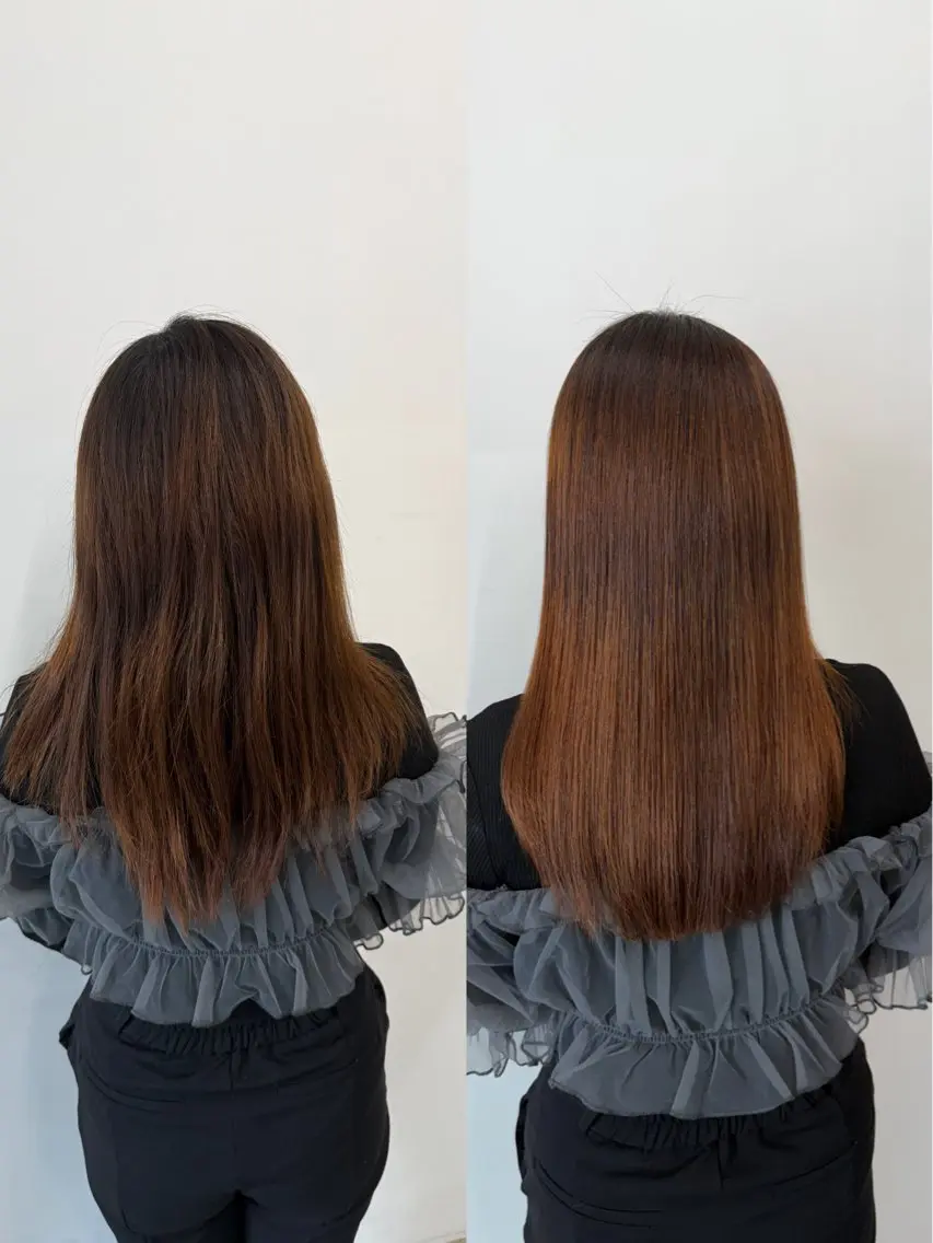 酸性ストレート✨💕➕カット💇♀️➕ケアトリートメントの写真