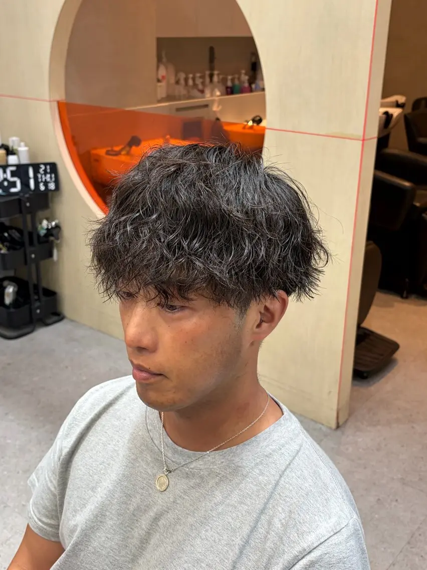 ショート パーマ カット パーマ メンズパーマ特化🔥 りょうのヘアスタイル