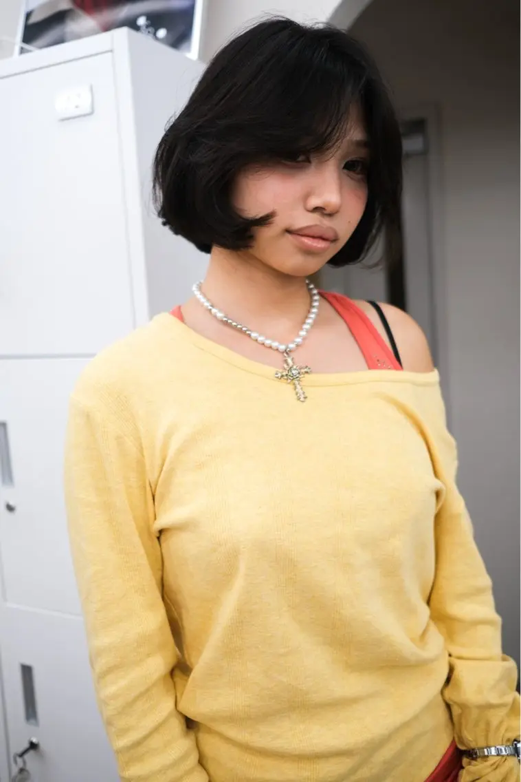 ミディアム ボブレイヤー ボブ レイヤーカット arte pelo 山本　琉風のヘアスタイル