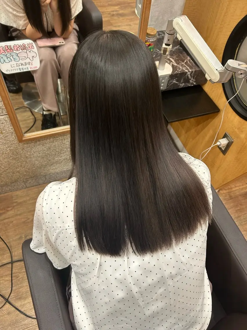 ロング 縮毛矯正 西田辺/ タカスナオヤのヘアスタイル