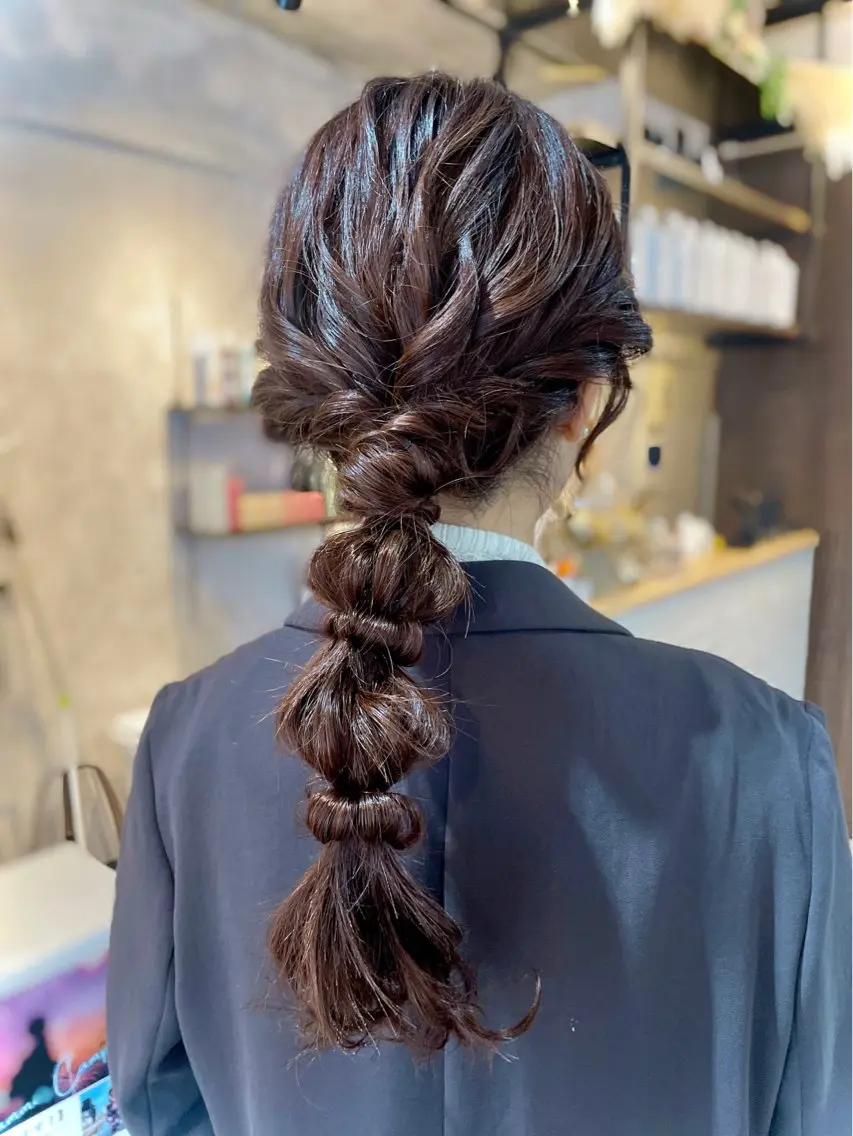 ヘアアレンジ 結婚式・ブライダル 髪飾り ヘアセット Noe' Akariのヘアスタイル
