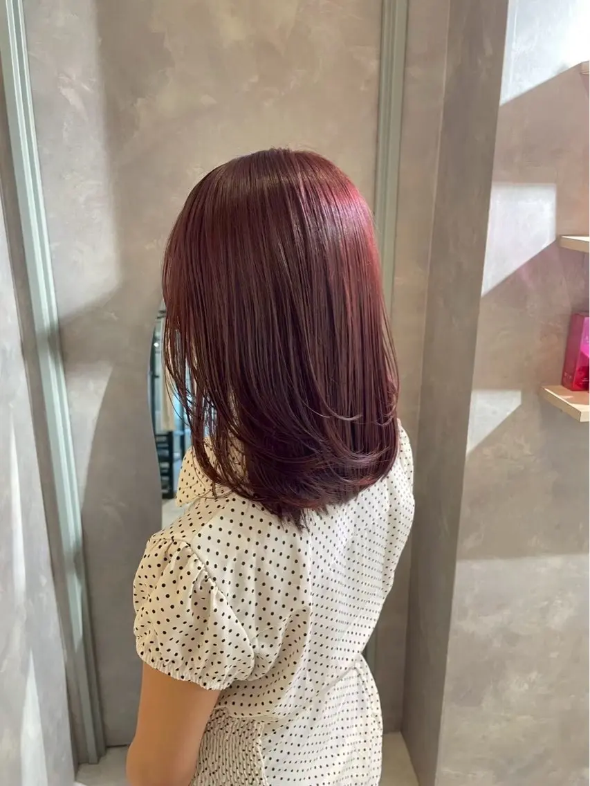 ミディアム カラー カット ヘアカラー ☁️ ayameのヘアスタイル