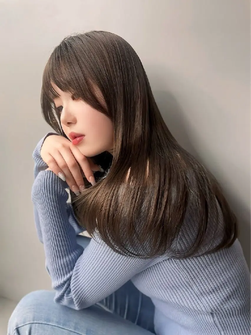 ロング カラー カット ヘアカラー トリートメント Lond Roleのヘアスタイル