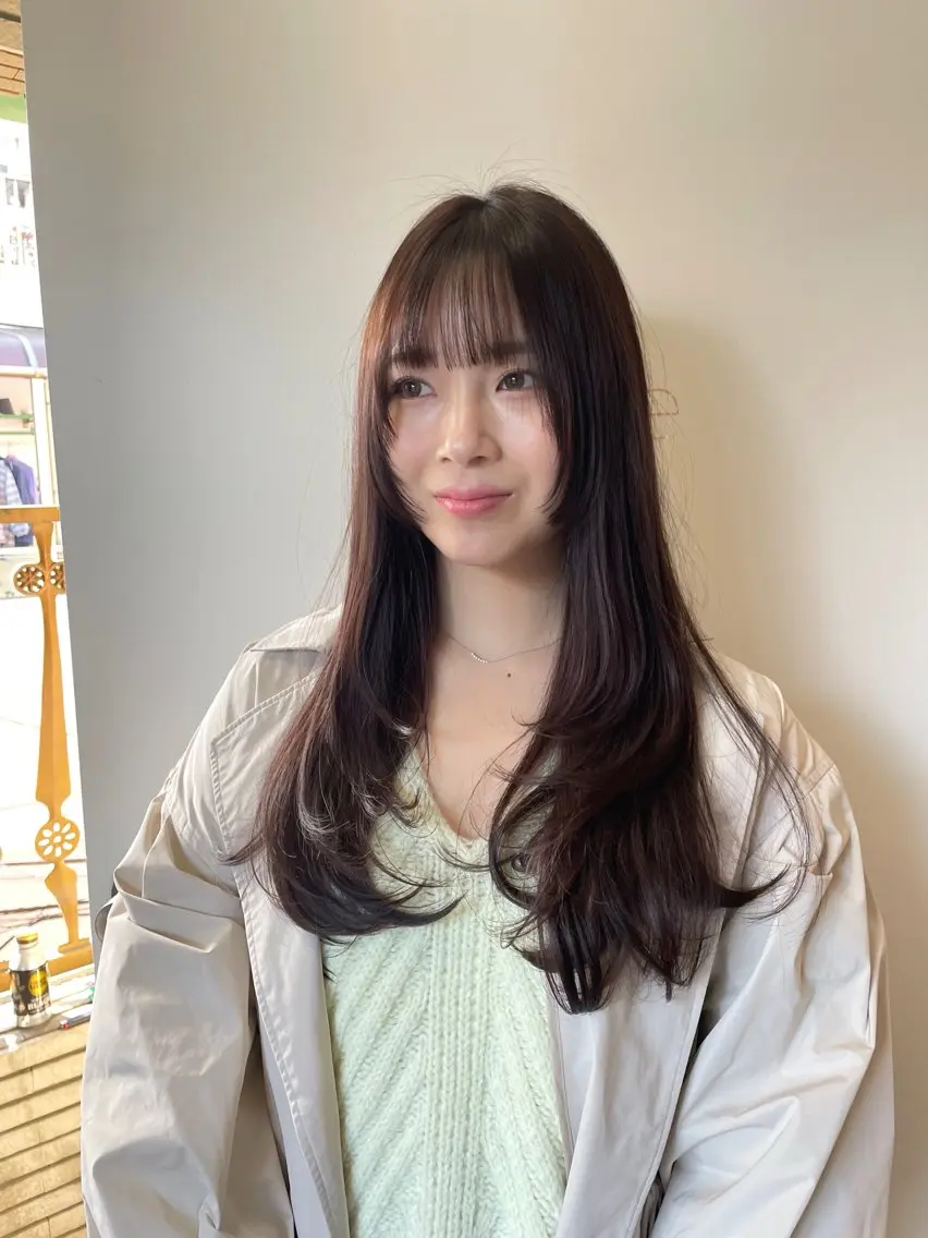 ロング カラー カット ヘアカラー トリートメント レイヤーカット🎀 kanaのヘアスタイル