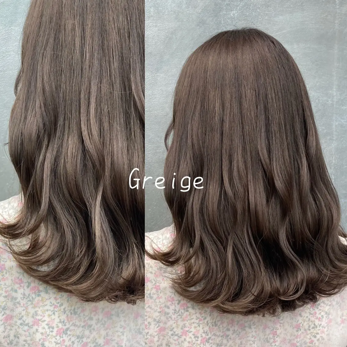 セミロング カット ヘアカラー トリートメント 片柳 美友季のヘアスタイル